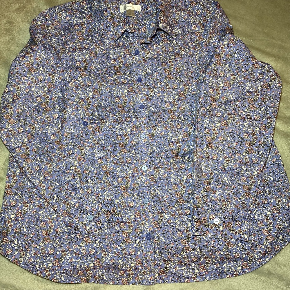 CJ Banks Floral Print Shirt